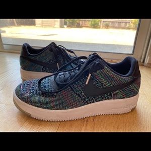 Multicolored FlyKnit Air Force 1